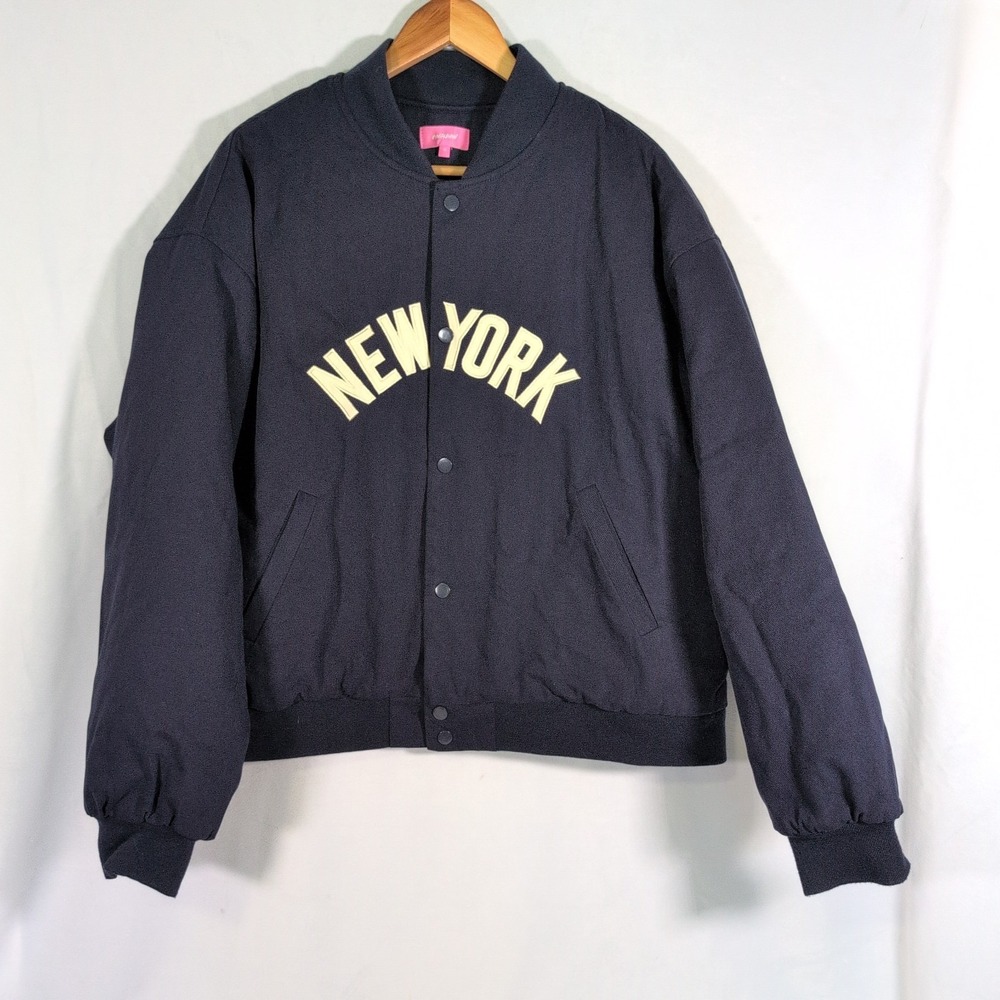 New York Women's Bomber Jacket XL Baggy Y2k